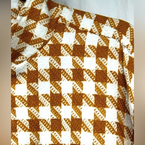 HERSY Gold White Bomber Style Jacket Full Zip Style HJ0019A Size Small - Picture 2 of 16